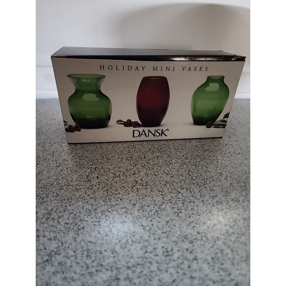 VINTAGE - Dansk Holiday Mini Vases (Set of 3) - Picture 5 of 5